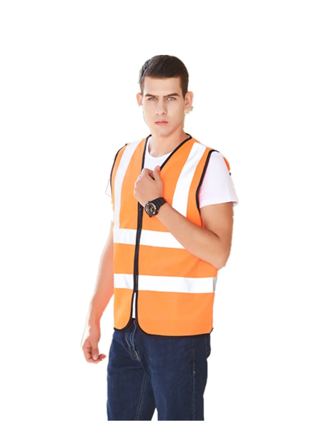 
Hot selling high fluorescent warning reflective vest safety reflective vest 