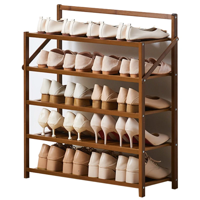 Haohe Best Selling Product on Amazon Bamboo Shoes Storage Shelves Large Capacity Folding Adjustable Shoe Racks For Living Room