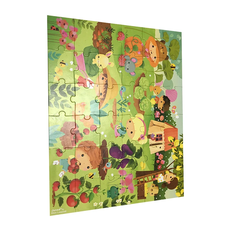 12 24 36 48 piece kids mini puzzle game with color box