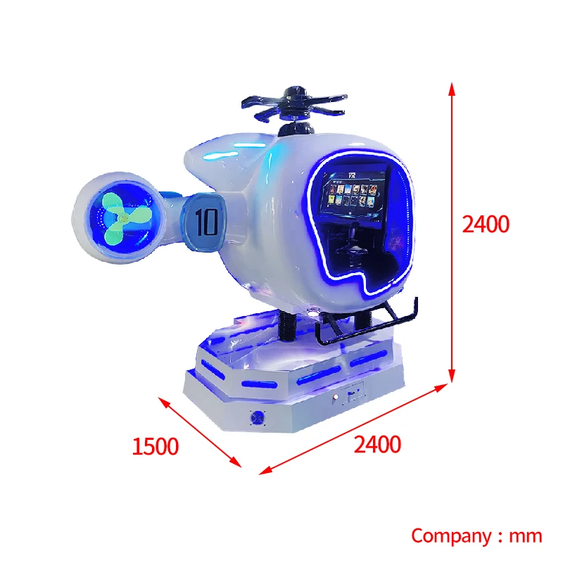 2022 Earning Money 9D 3 DOF Motion Platform Flight Simulator Cockpit Aircraft VR Helicopter Flight Simulator