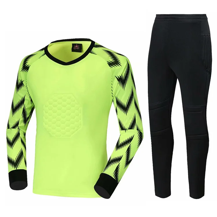 Custom Printing Goal keeper Soccer Training Set Design Long Sleeve Goalkeeper Goalkeeper Jersey