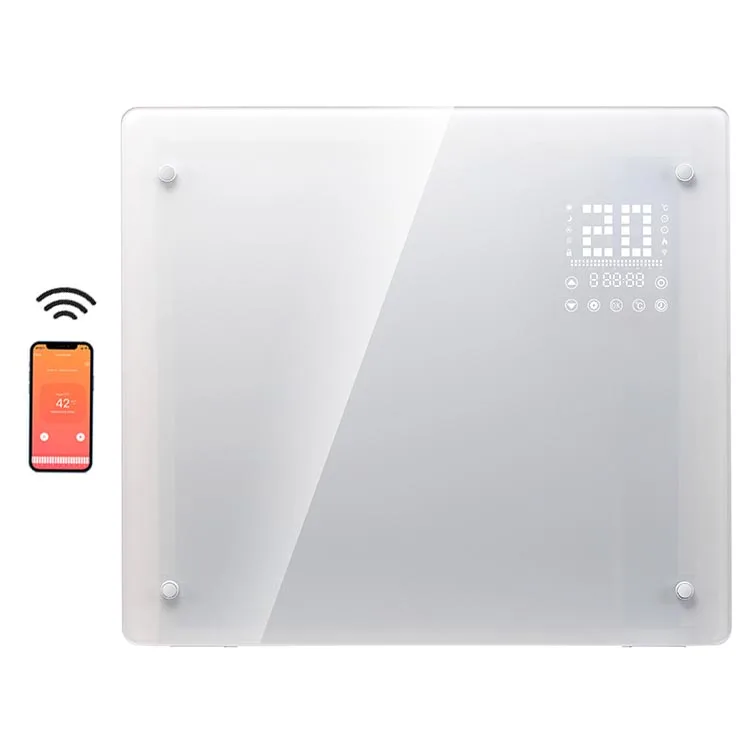 Недельный таймер 2000 Вт высокое качество Wi-Fi управление через приложение стеклянная панель конвекторный