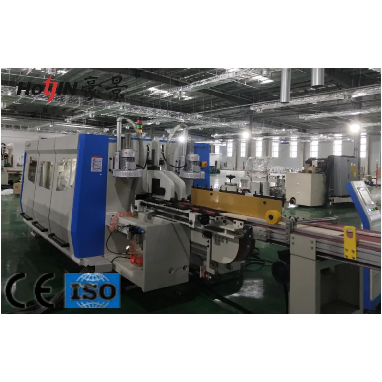 Engineered flooring double end milling machine processing line