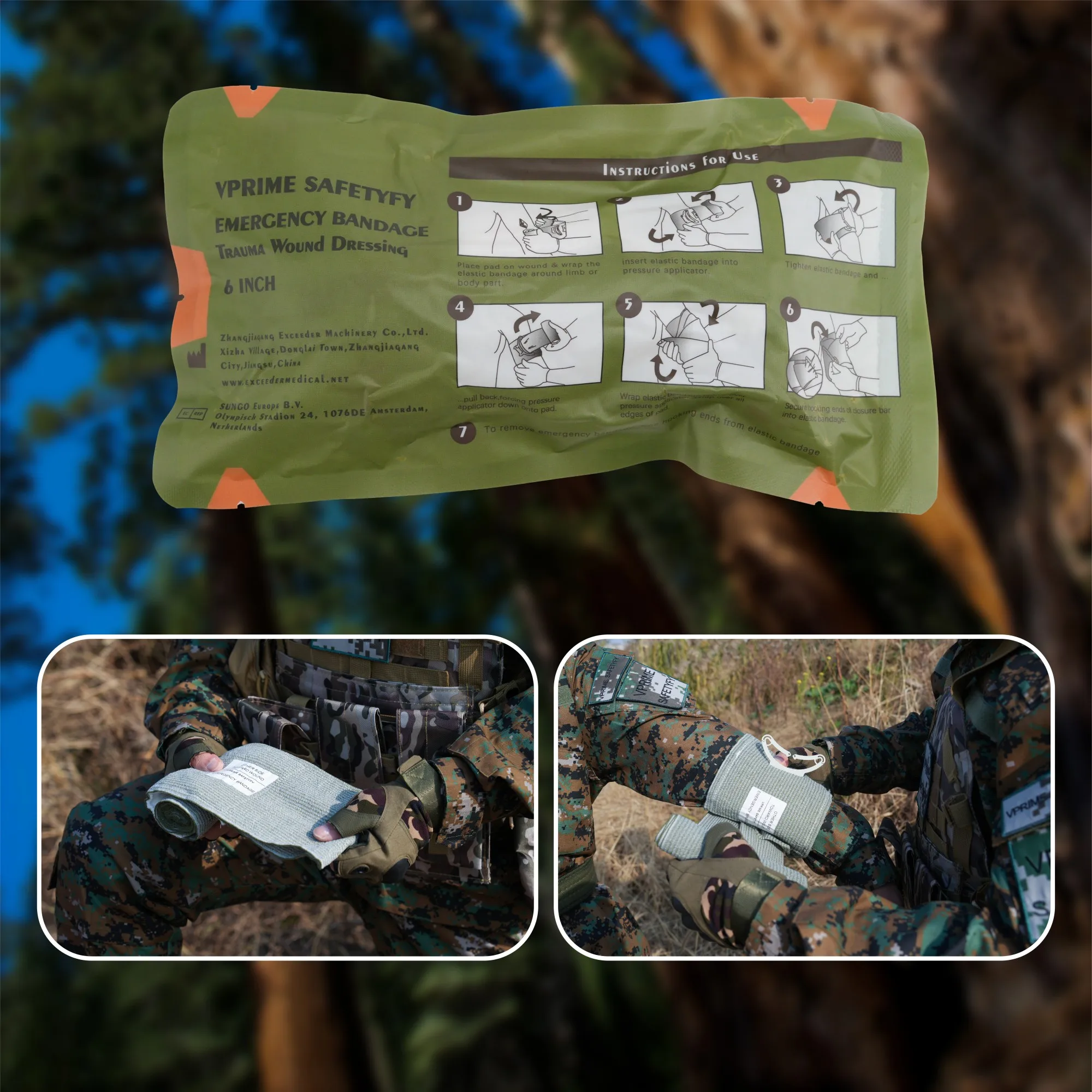 High Quality Bandage Emergency Medical Trauma Bandage non-adherent pad