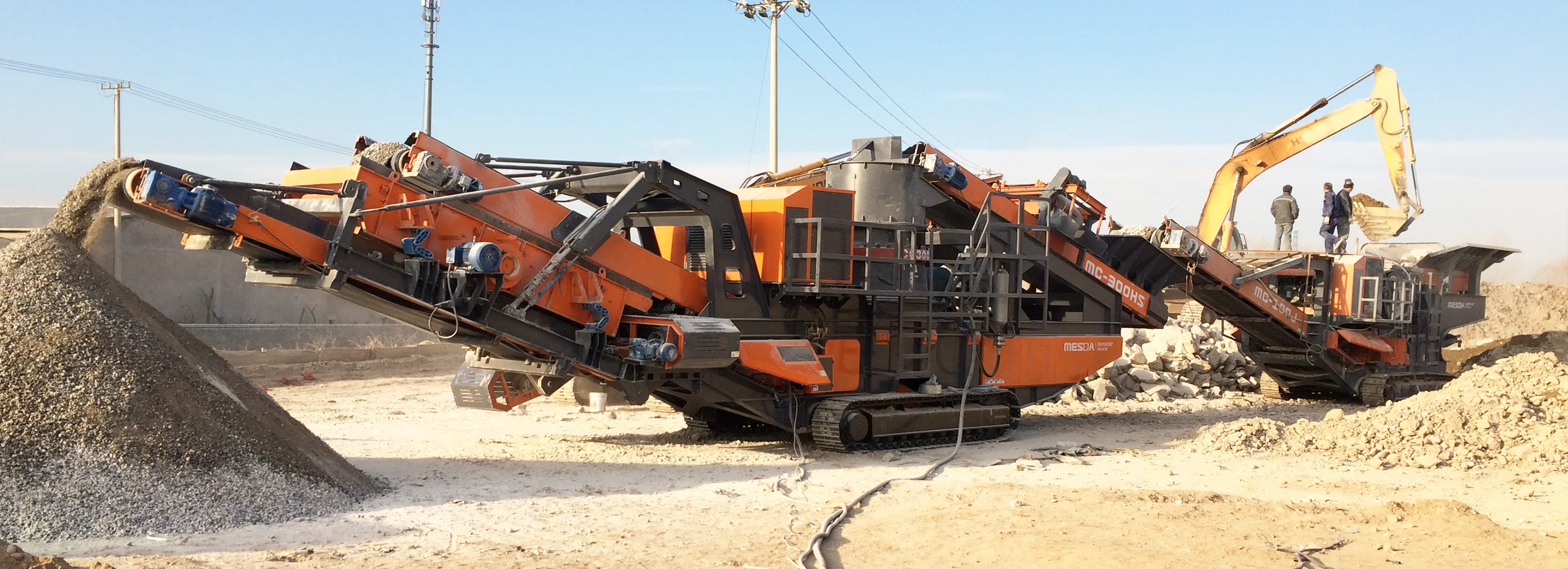  35T / 300t/h MOBILE CONE CRUSHER PLANT /STONE OF