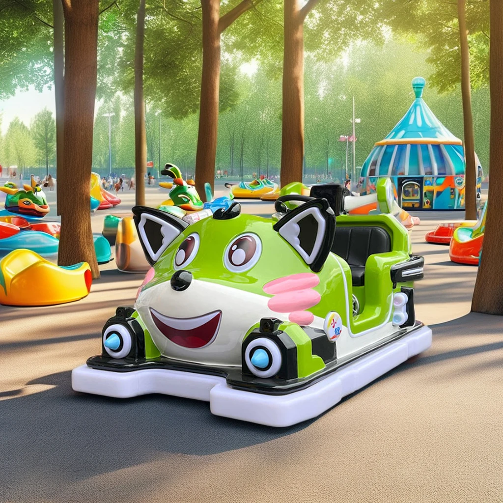 Indoor Electric Bumper Car Ride-On Equipment for Kids Fiberglass Amusement Park Products for Shopping Mall Entertainment