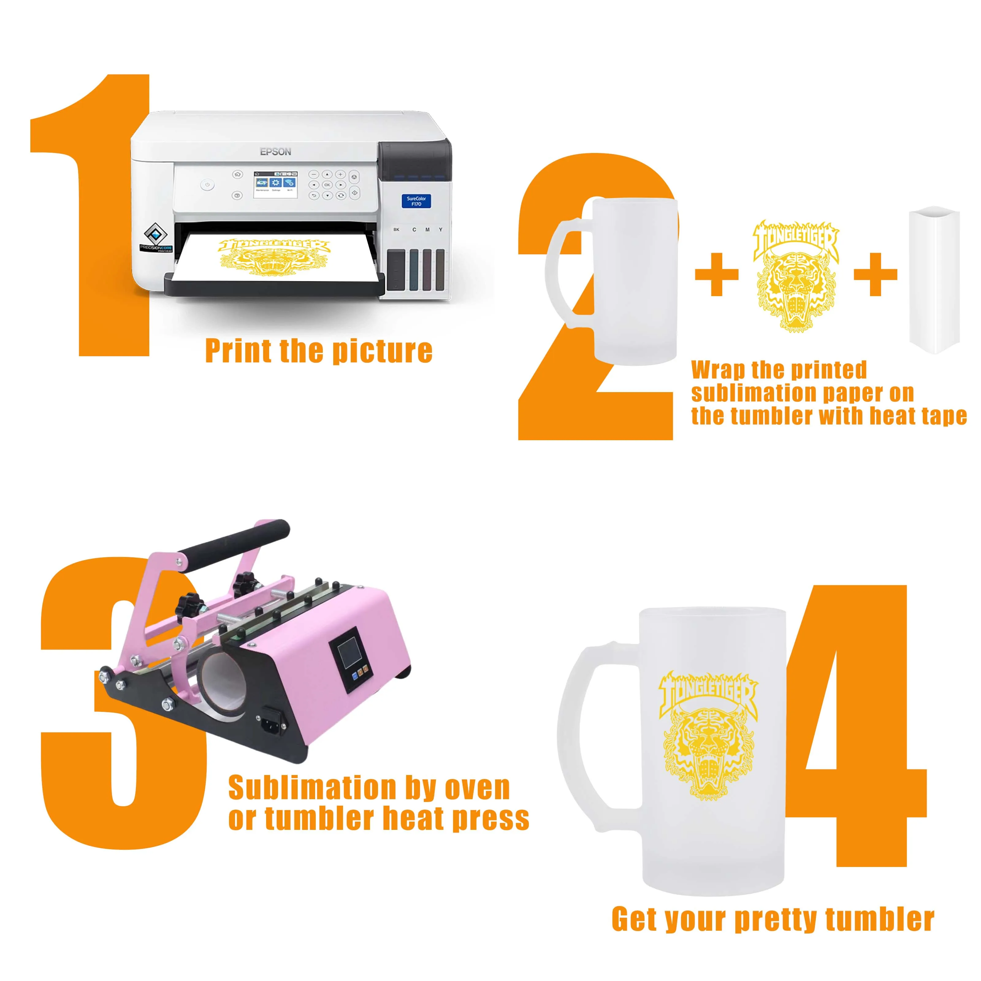 New Arrival 16Oz Chunky Customizable Sublimation Blanks Frosted Glass Beer Stein Jar Mug Mugs Wholesale With Handle