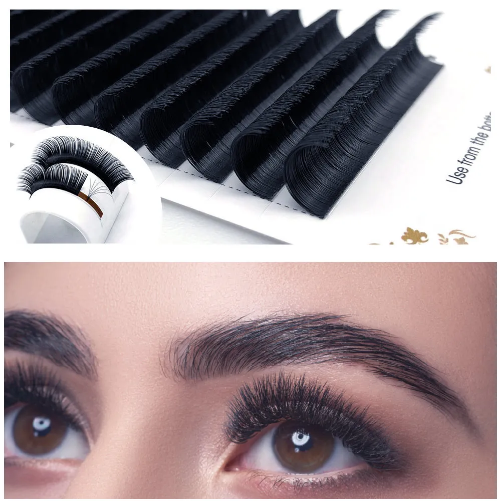 High quality matte black lash extension