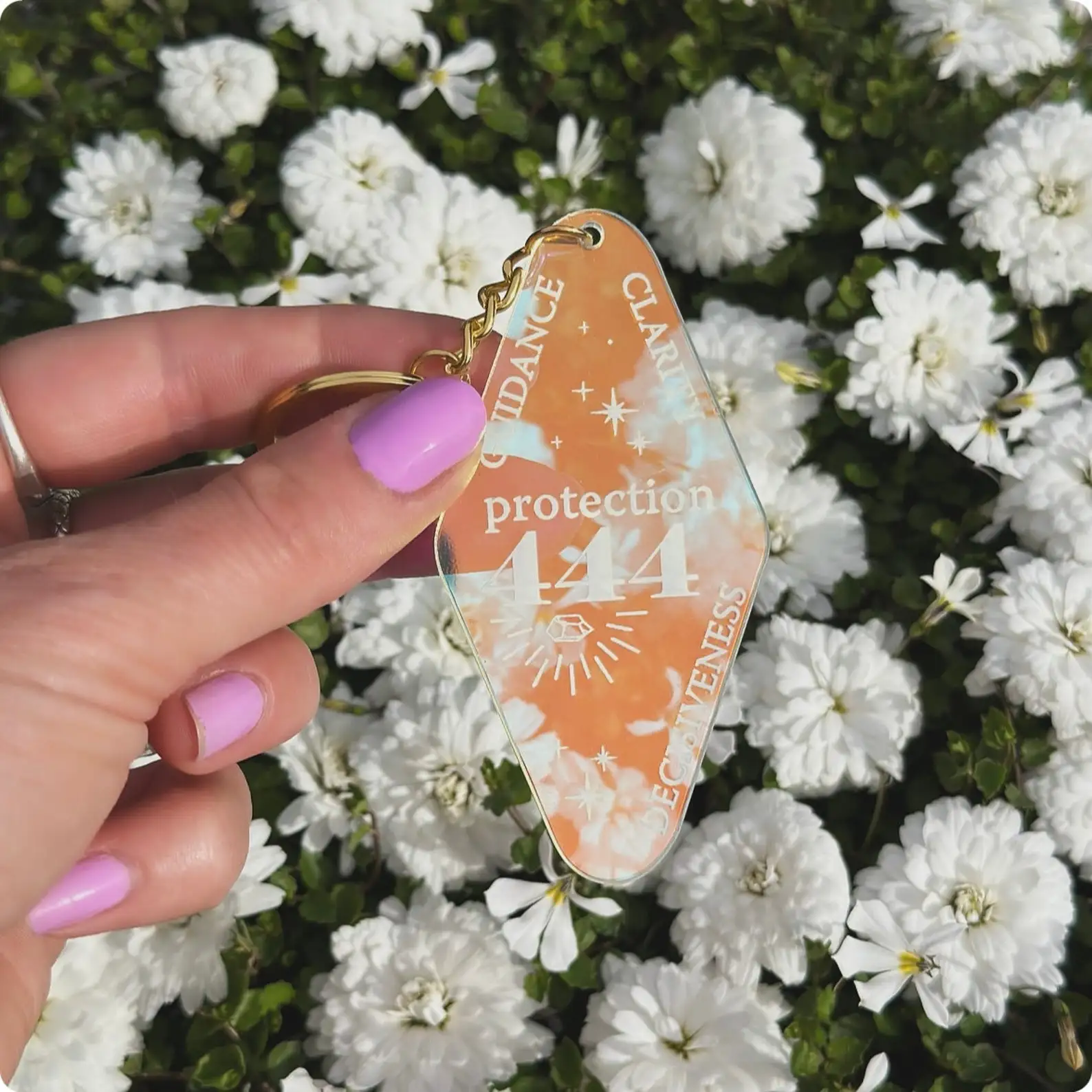 You are Loved Plastic Keychains Custom Fashion Hanging Accessories White Color Decoration Clear Acrylic Keychain For accessories