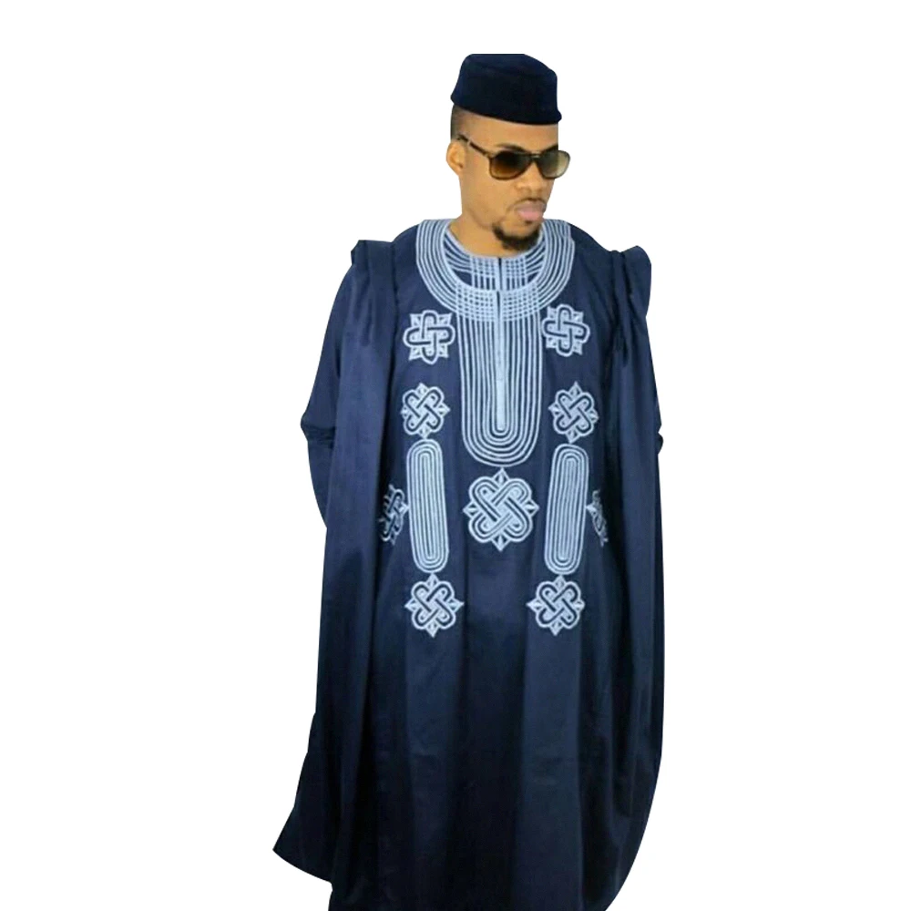 H & D Wholesaler Price Hot Selling African Men Clothes 3 Pieces Suits With embroidery Men Clothing