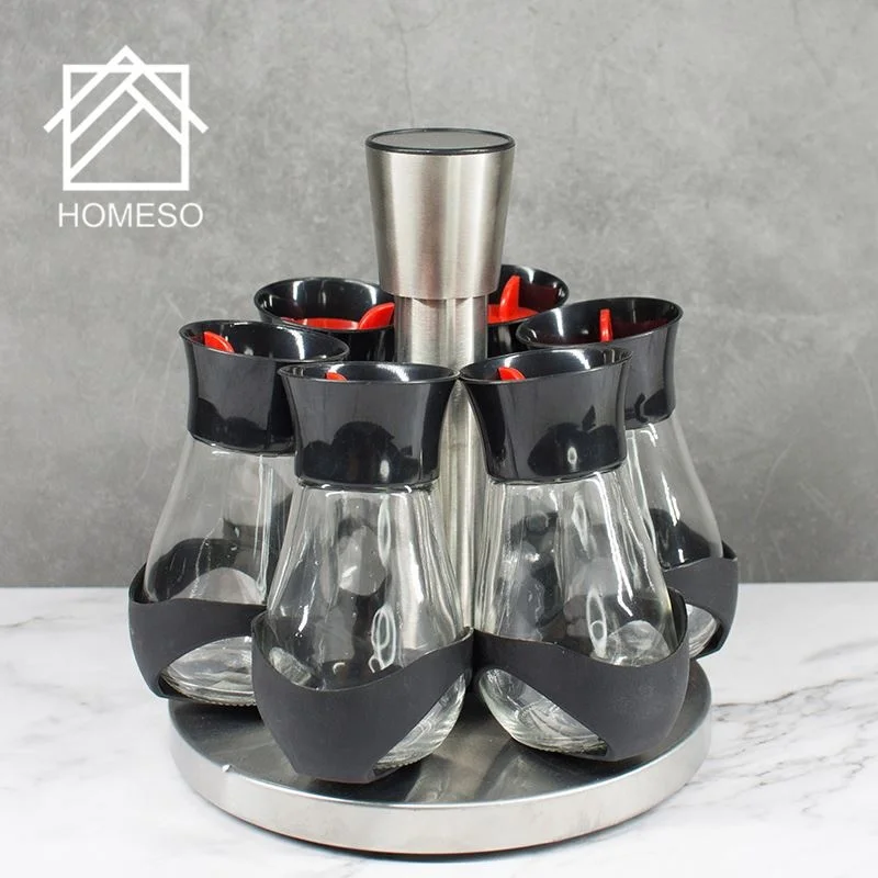 kitchen supplies salt shaker sugar bowl glass spice jar seasoning box set