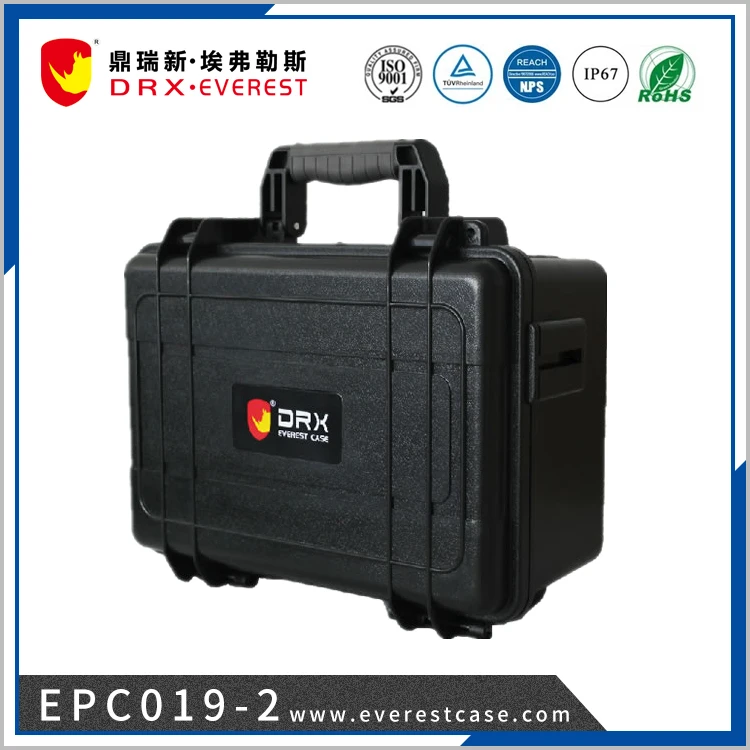 Ningbo everest EPC019-2  plastic waterproof tool box  for instrument carry case with foam