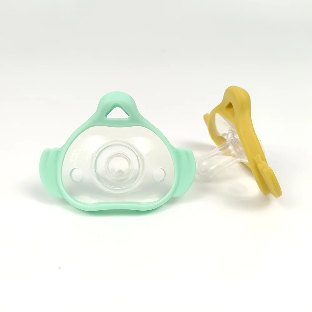 Baby Silicone New Dummies Pacifier Nipple Dummy Teether Chewable Silicone Soother Pacifier Soothe Babies Sore Gums For Infants