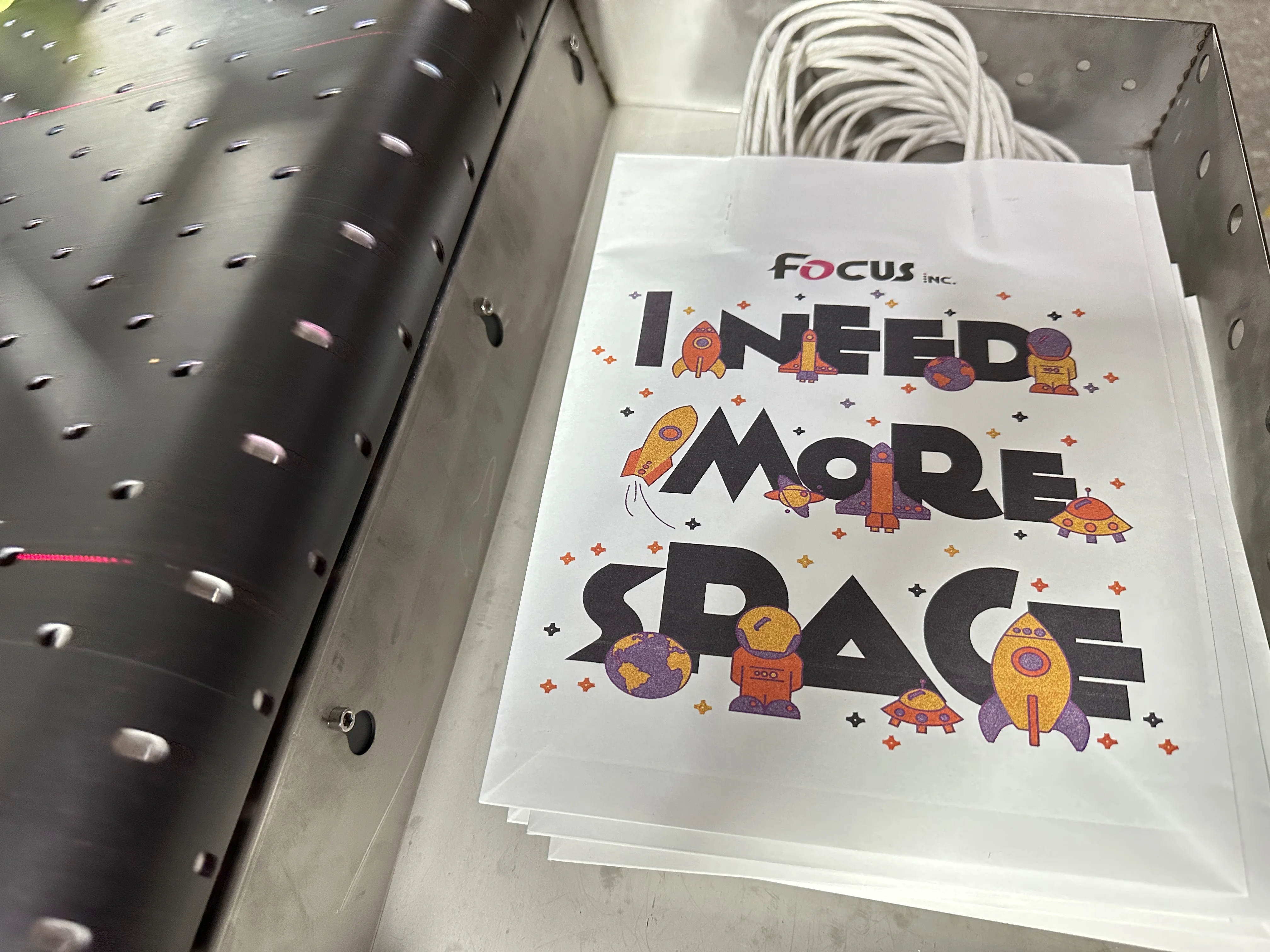 FOCUSINC single pass digital printer pizza box shopping bag coffee bag cardboard carton printer