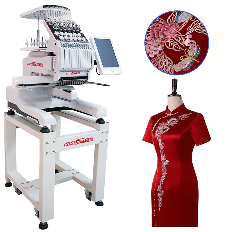 EM-1010 embroidery machines hat t-shirt flat embroidery factory Made in China