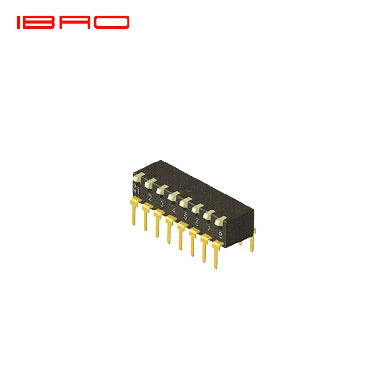 IBAO Dip switch PEH series 2/4/6/8/10 позиционный Штабелируемый Тип пианино