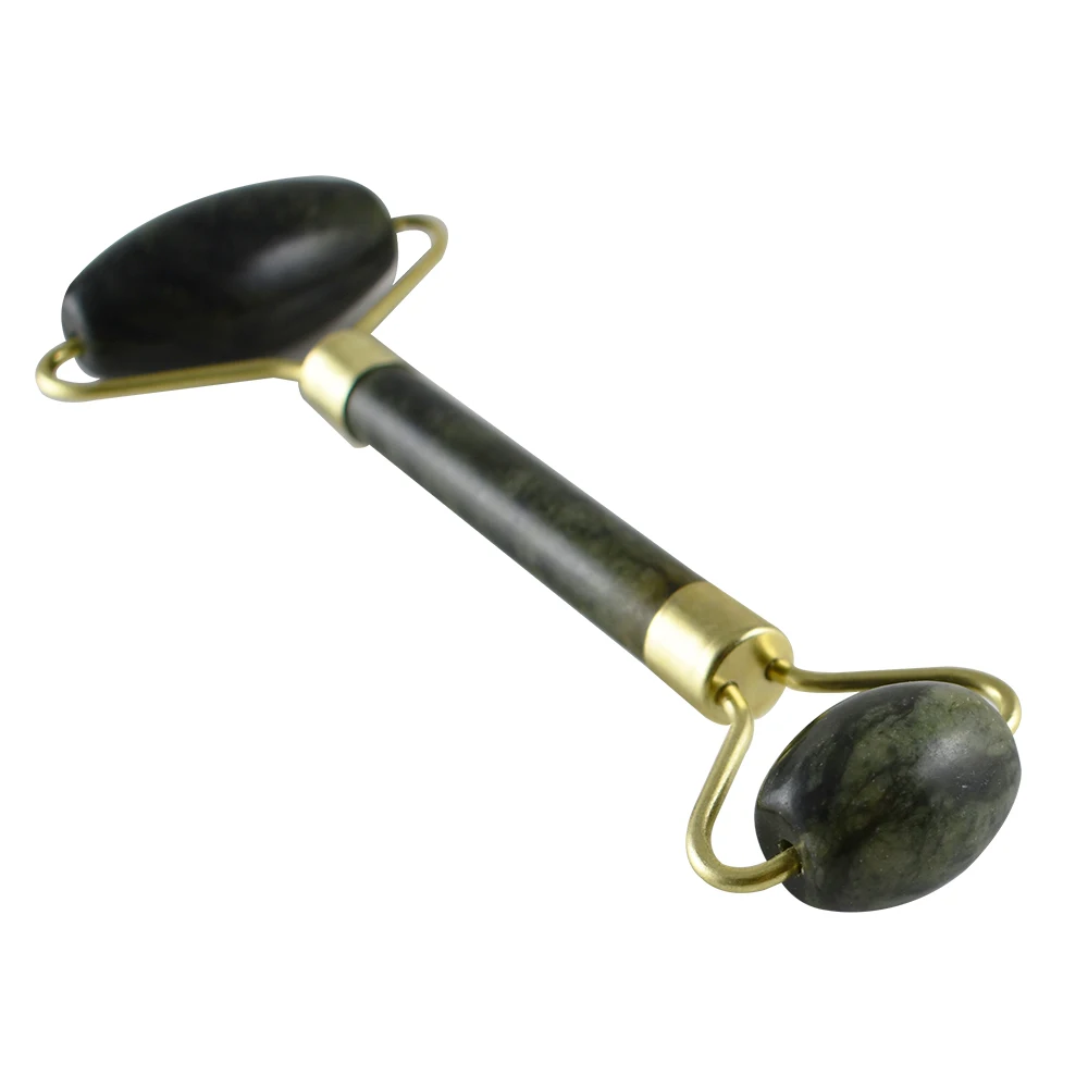 Wholesale retail anti-aging Relax facial Crystal Massage green jade roller