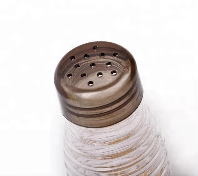 Wholesale Price Square Transparent Glass Spice Jar Glass Bottle With Colorful Plastic Lid
