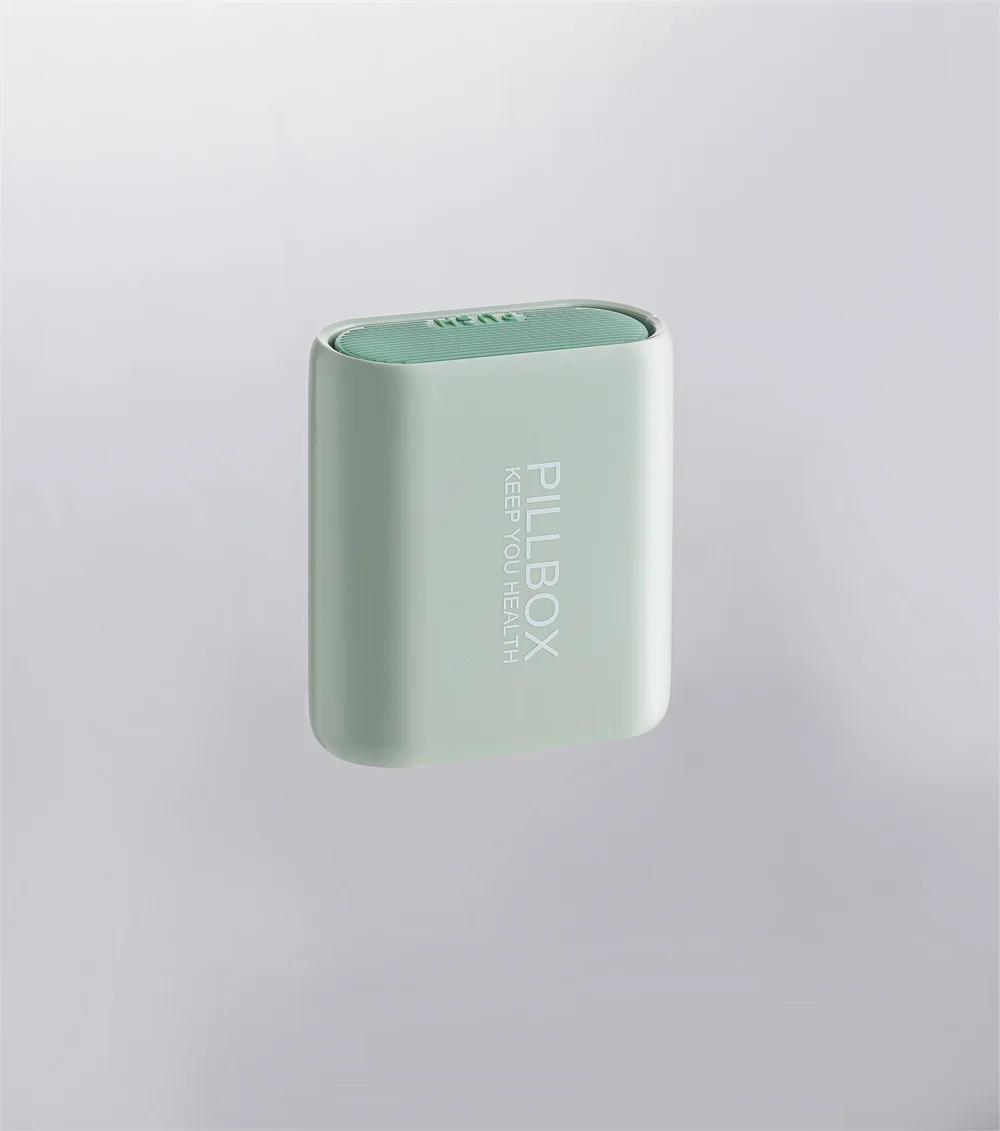 Pinmoo новый дизайн, квадратная портативная пластиковая коробка для таблеток, мини-диспенсер для таблеток, коробка, органайзер