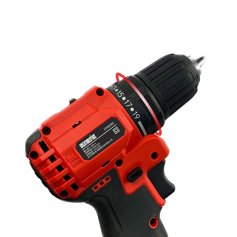 13mm electric cordless drill impact screwdriver and brushless impact 18v power drill