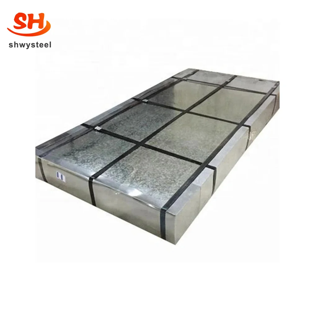 roofing materials rib type corrugated gi sheets steel DX52D galvanized steel plate products 22g gi sheet  planchas galvanizadas