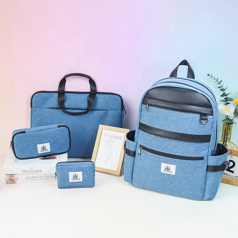 Guangzhou Bag Factory Laptop Bag Manufacturer Waterproof Polyester Laptop Pouch 3 in 1 Laptop Handbag for 15inches