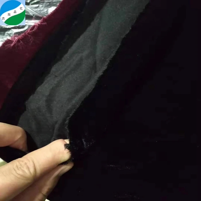 
Good price 100% polyester korean soft velvet dyed woven stock fabric in Shaoxing 