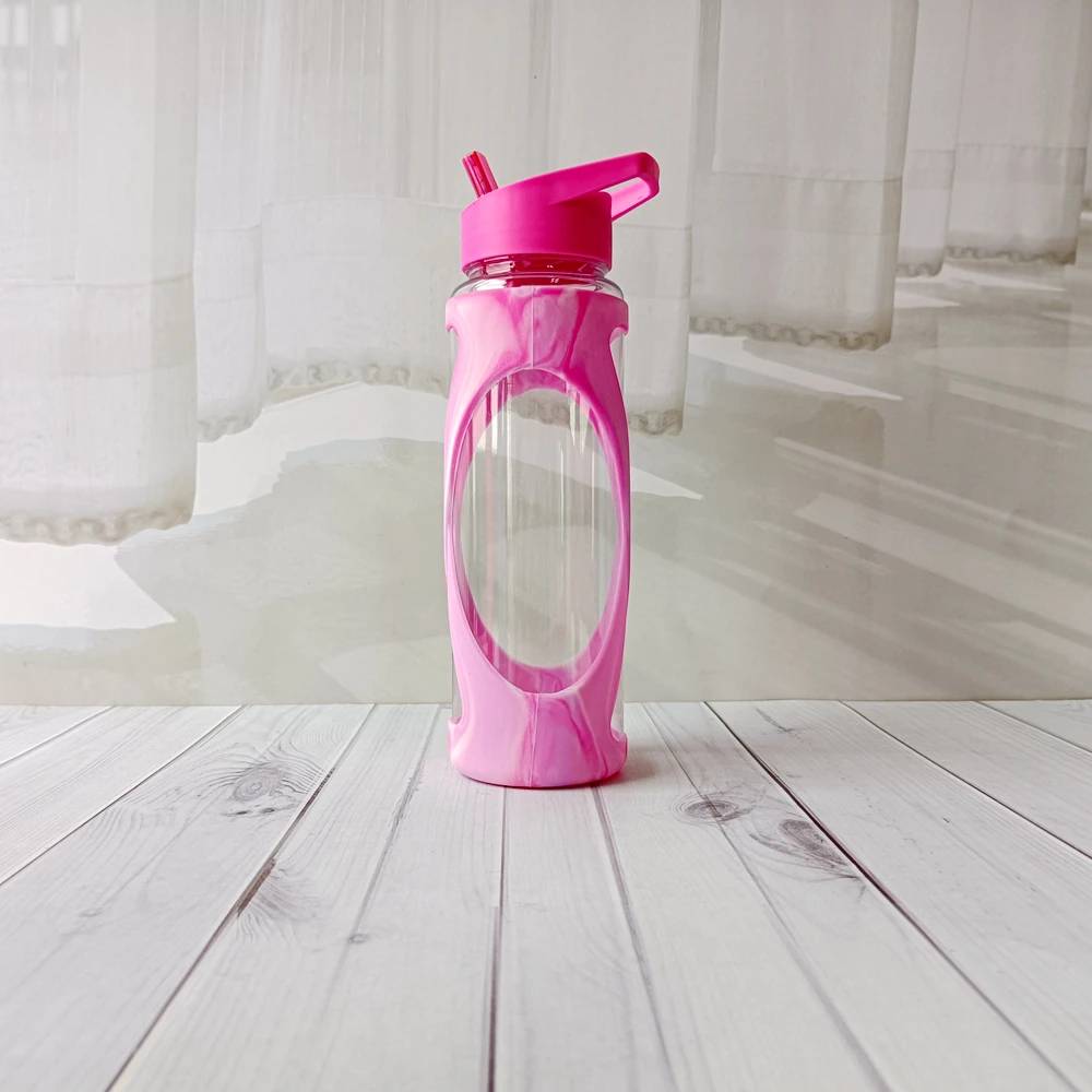 Custom Tritan BPA Free Plastic Water Bottle With Straw For Sport Clear Tritan Drinking Plastic Water Bottles