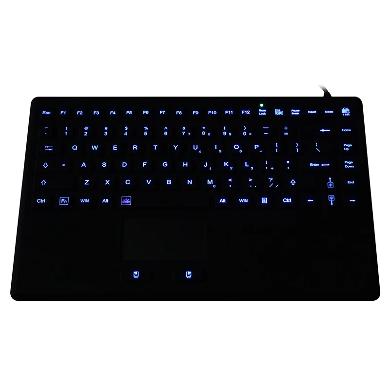 Special Wired keyboard Eco-friendly silicone silent medical IP68 waterproof keyboard