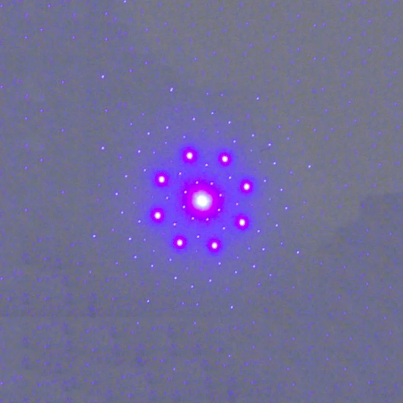 8 Point Circle Blue Laser Dot Module With Center Dot Pattern