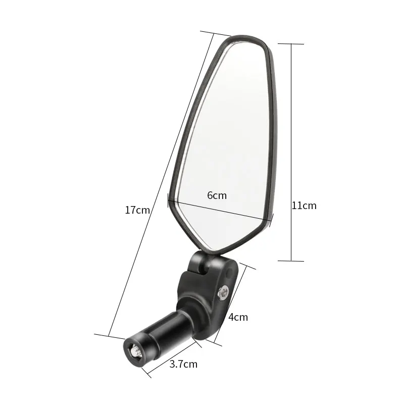 Bicycle Rearview Mirror Nylon Resin Type  Bicycle and Mountain Bike Handlebar Parts High-definition Handlebar Rearview Mirror