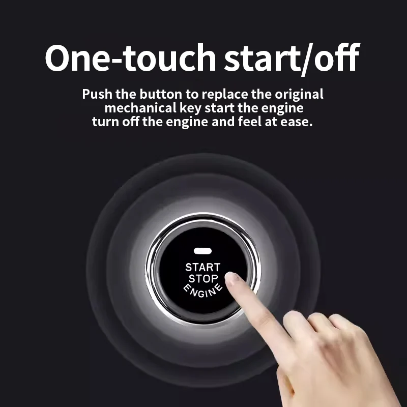 For Toyota 18-23 Camry Car Alarm With Autostart Push One Button Auto Start Stop Keyless Entry System Smart Key Phone Remote Kit