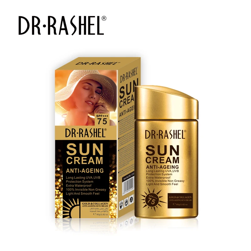 DR RASHEL Skin Care Gold Collagen Sun Cream SPF100 SPF75 SPF60 80g