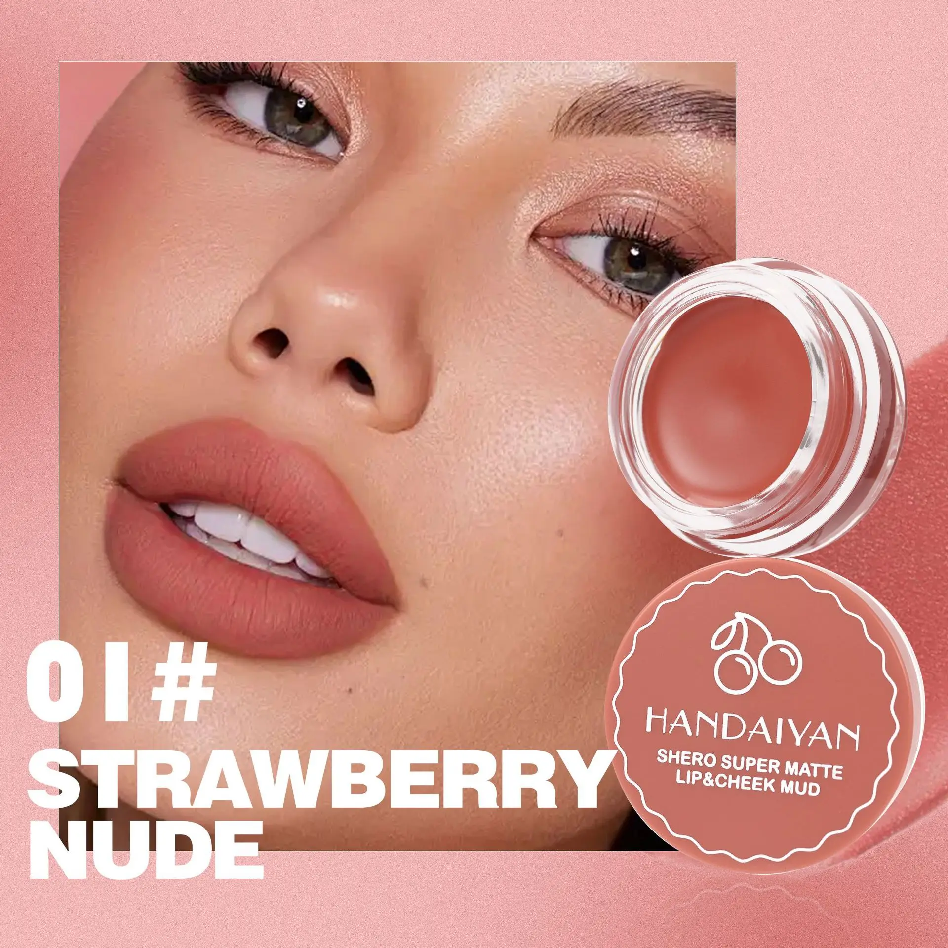 Hot selling vegan organic matte lip pink glaze custom waterproof custom long lasting lip makeup natural lip mud