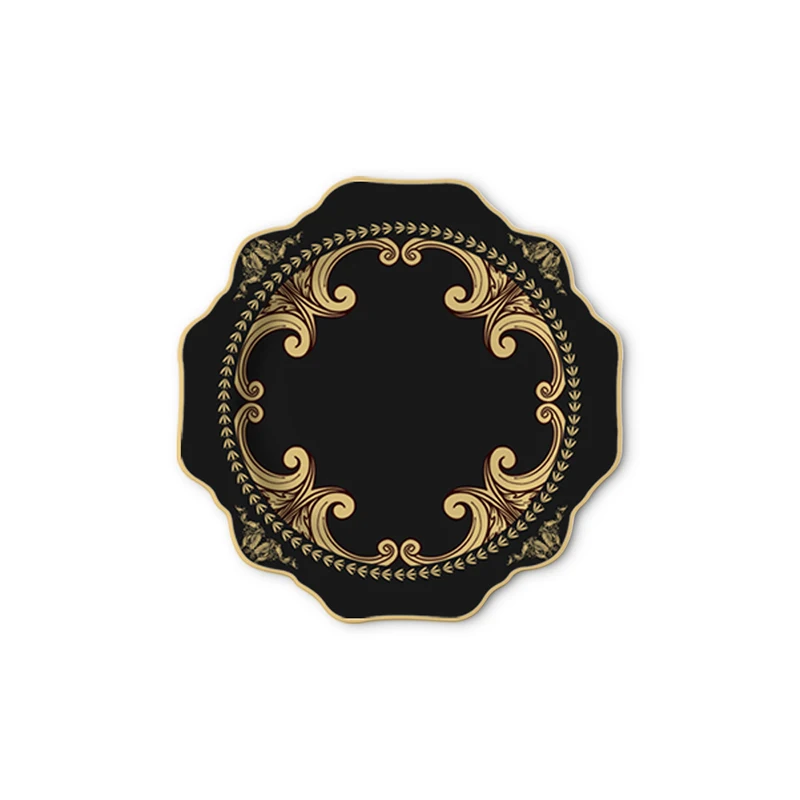 Classical Dinner Flat Plate Bone China Dinnerware Set  Dishes  Tableware