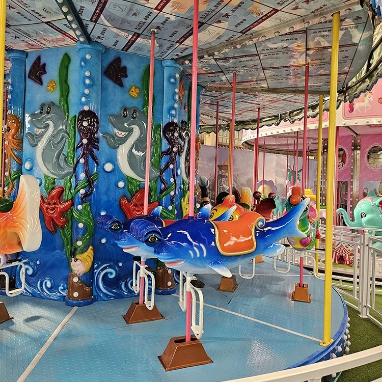 Cheap price kids Double Decker carousel Amusement Park rides merry go round ride carousel for sale