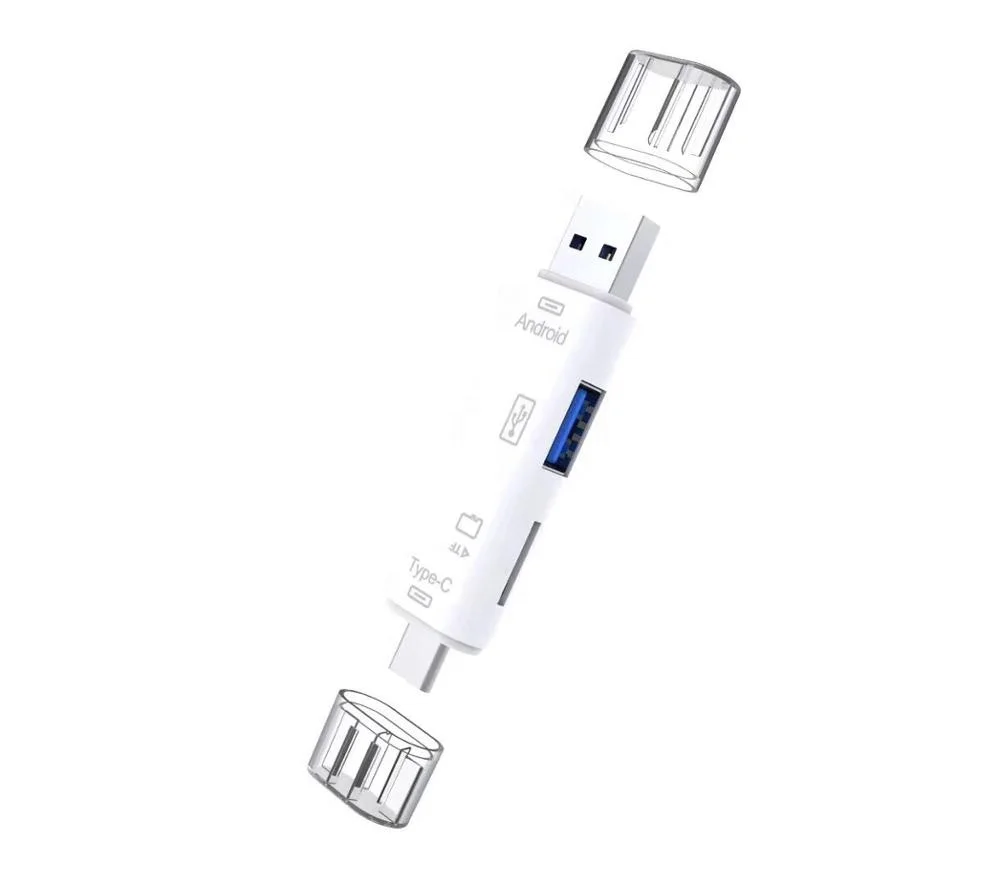 3 в 1 OTG Type-C кардридер USB 0 A Micro на 2 слота TF Type C для смартфона