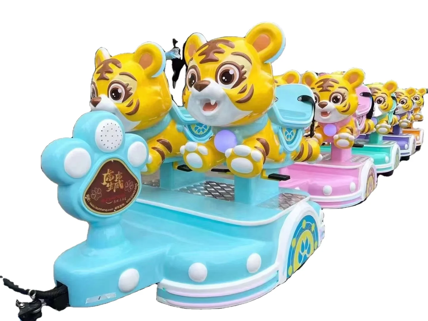 Factory Direct Riding Train Outdoor Tour And Sightseeing Trackless Tigger Train For Youth Places