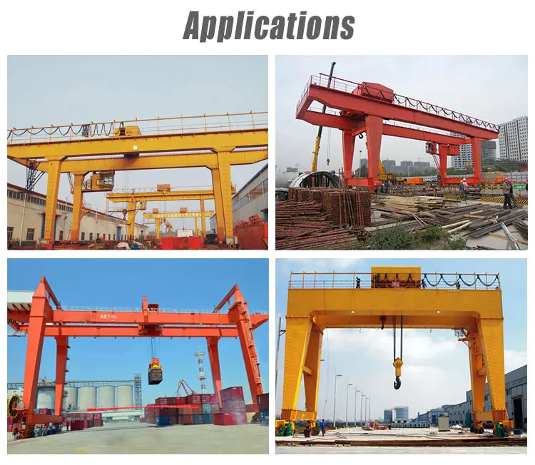 2021 hot sell MG Model 25T Double Girder Beam Gantry Crane duty class A3 A5 A6 A7 Three guarantees for one years