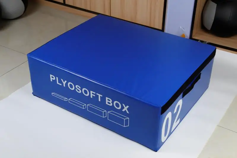 Customized Logo Indoor Training 3-in-1 Gym Fitness Equipment High Quality Soft Foam Plyometric Jump Box Set Plyo Boxes