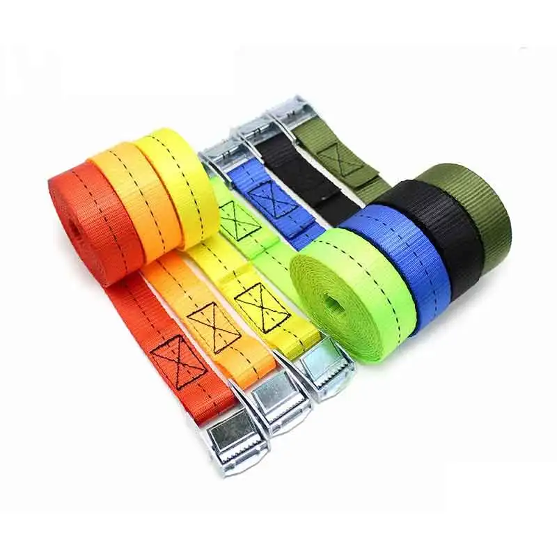 250kgs capacity 25mm Metal Cam Buckle Tie Down Lashing Straps used for tightening goods