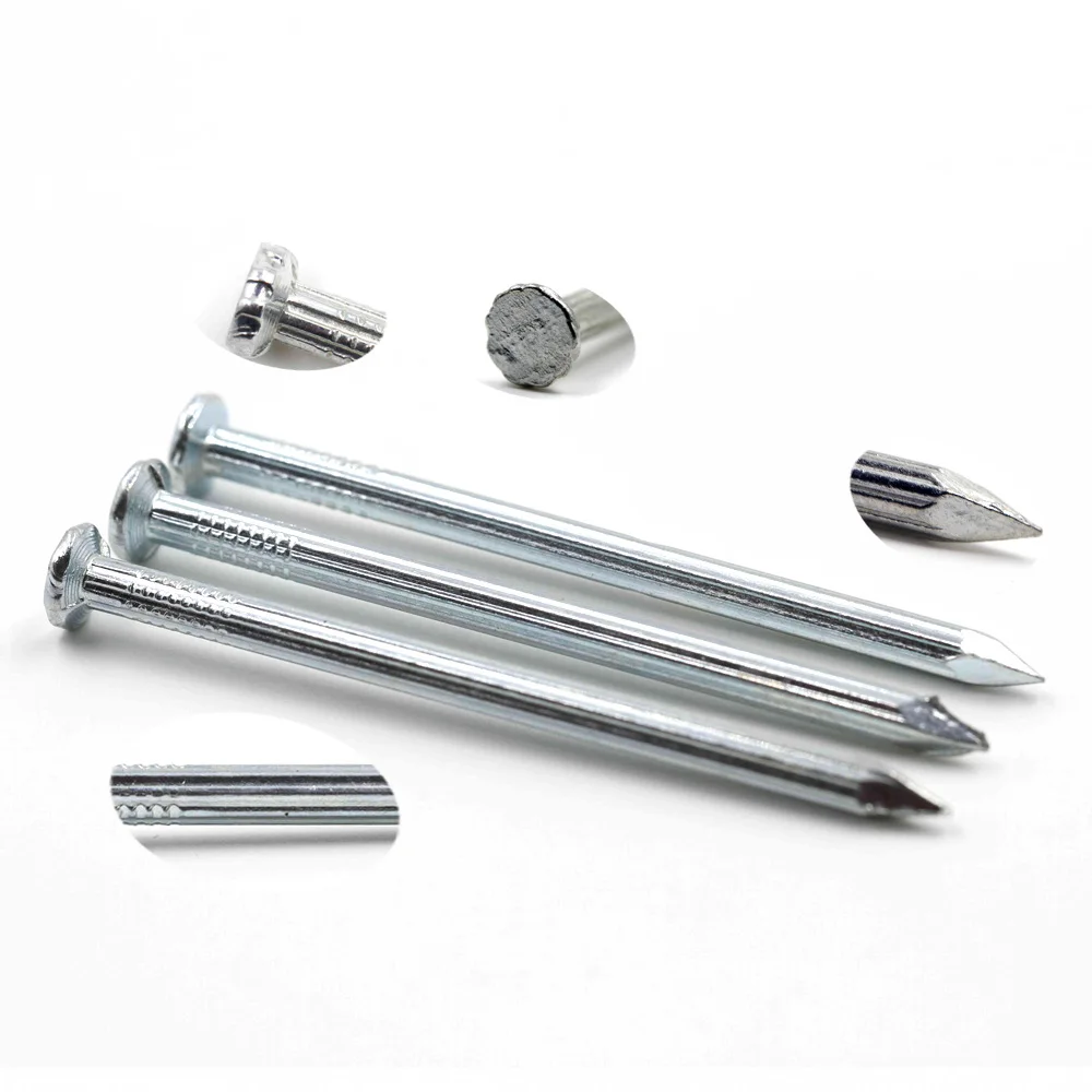 Galvanized steel 48-50 HRC harden concrete steel nail for construction