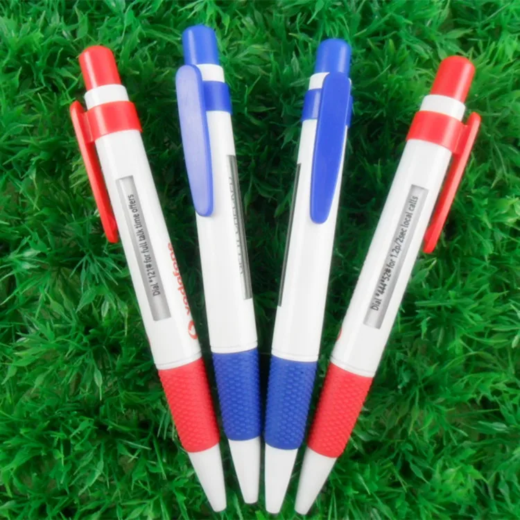 OEM Plastic 6 TXT Message Ball Pen with Rubber Grip