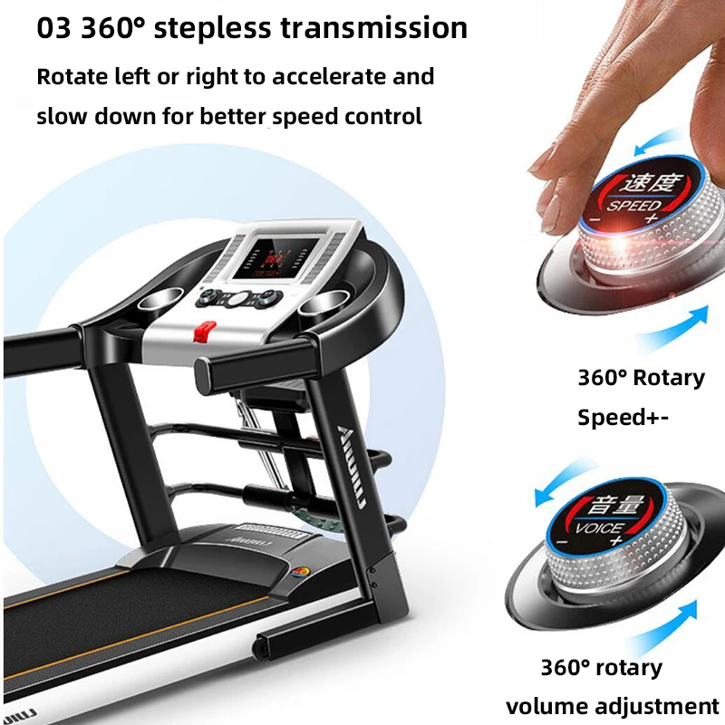 MT900 New model manufacturer price home gym fitness cardio electric treadmill walking mat foldable