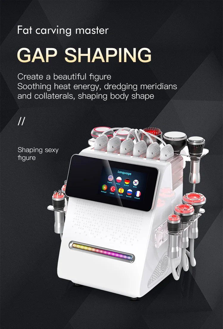 Latest 11 in 1 80K Cavi Vacuum RFs & EMSings-Lipolaserings slimming loss weight machine