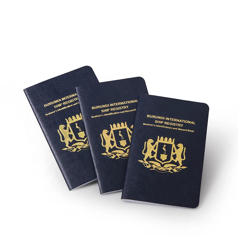 Factory Direct Printing Passport Size Booklet Hot Stamping Custom Passport Paper Printing