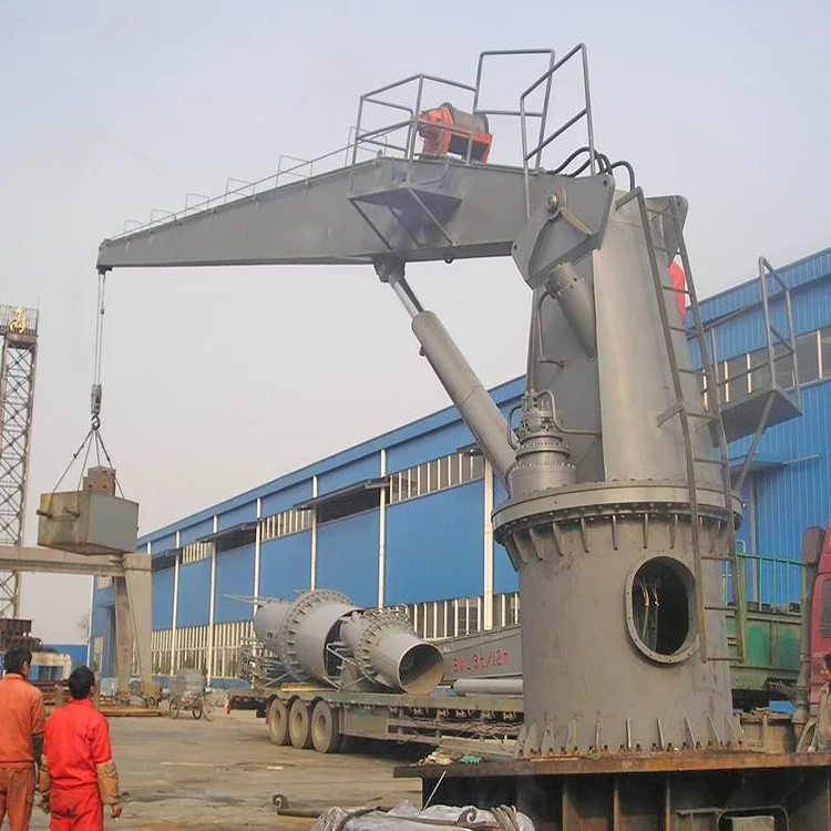 Hydraulic Boom Marine Pedestal Deck Ship Crane for Sale