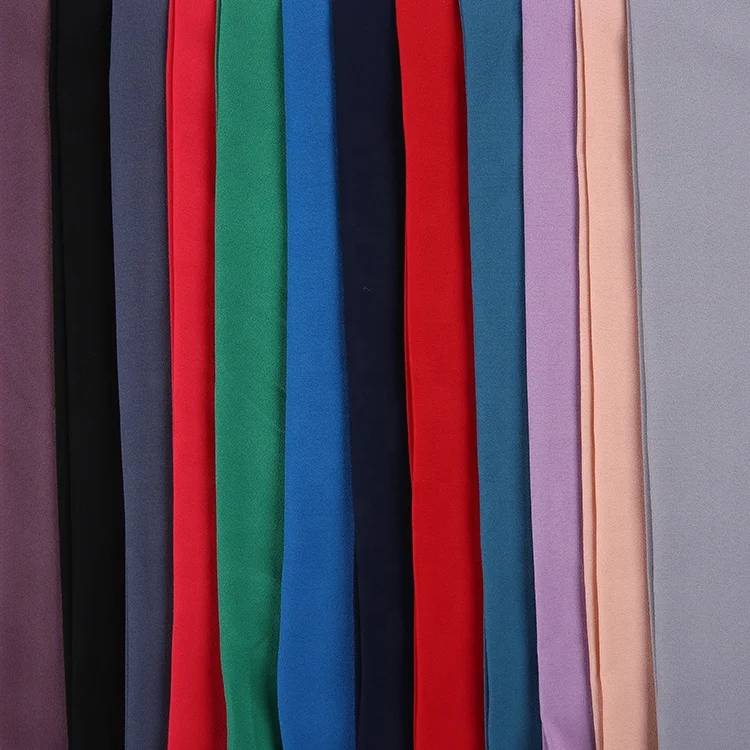 
best selling garment georgette plain george soft polyester fabric dye 