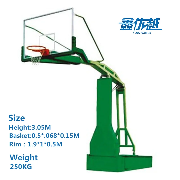 
Hot Sell BasketBall Hoops in Ground Adjustable With Tempered Glass Backboard Form China 