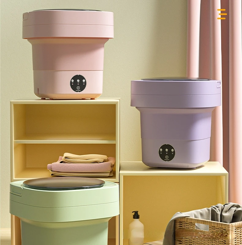 6.5l Folding washing machine underwear portable small household dormitory mini washing machine sock washing artifact